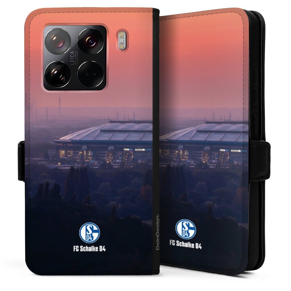 DeinDesign Handyhülle Stadion FC Schalke 04 Offizielles Lizenzprodukt Schalke 04 Stadion, Xiaomi 15 5G Hülle Handy Flip Case Wallet Cover Handytasche Leder