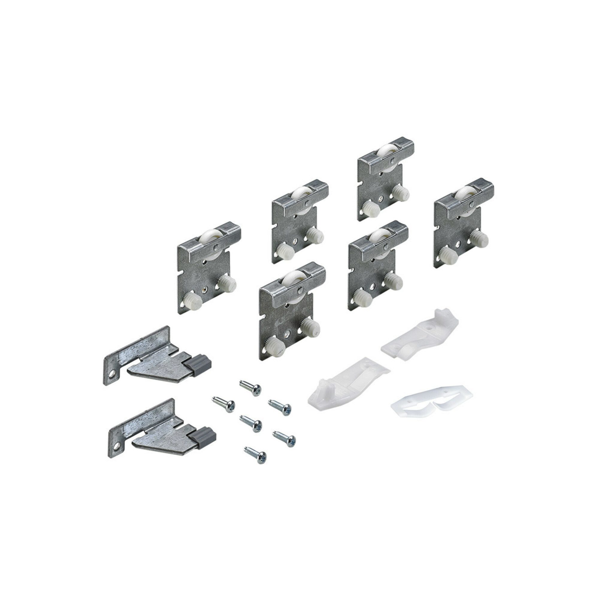 Hettich Türbeschlag Hettich Schiebetürbeschlag Top Line 27 3-türig Komplett-Set 25kg DIN L