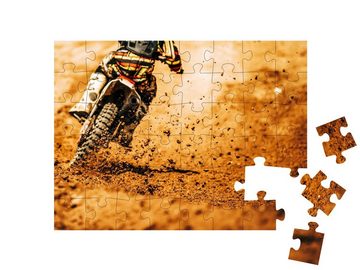 puzzleYOU Puzzle Motocross-Rennen, 48 Puzzleteile, puzzleYOU-Kollektionen Fahrzeuge