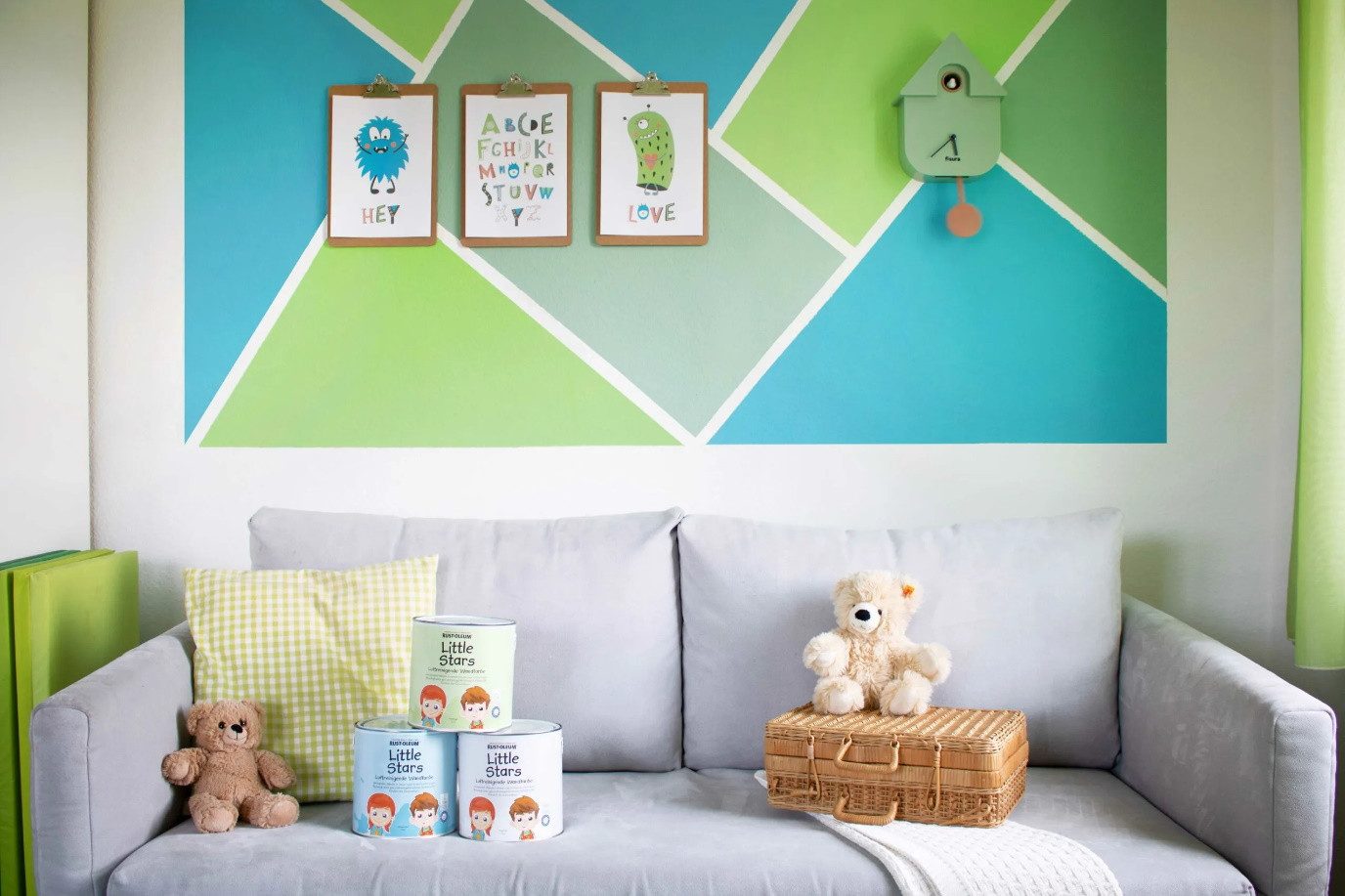 Alpina Wandfarbe Little Stars 2,5 L. Luftreinigende Wandfarbe Kinderzimmer Gesundheit