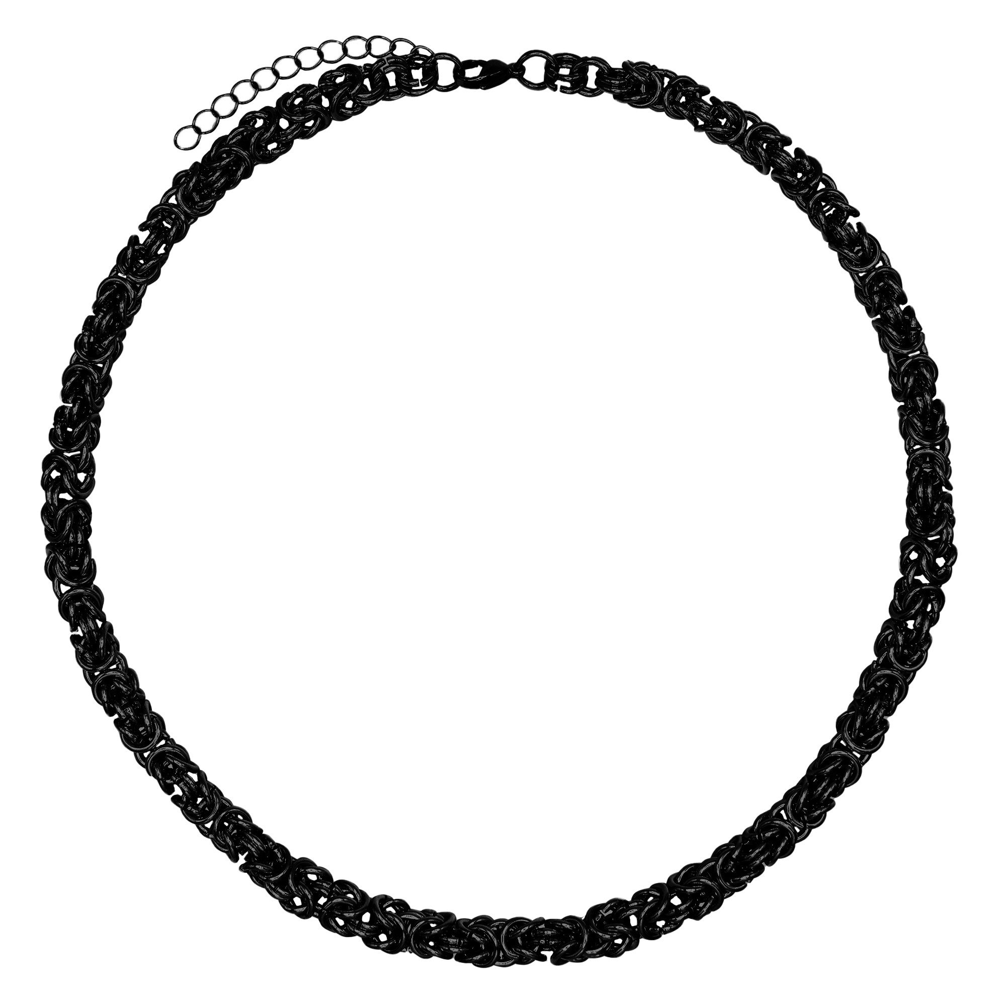 HEIDEMAN Collier Loe schwarz farben (inkl. Geschenkverpackung), Byzantine Kette Damen mehr