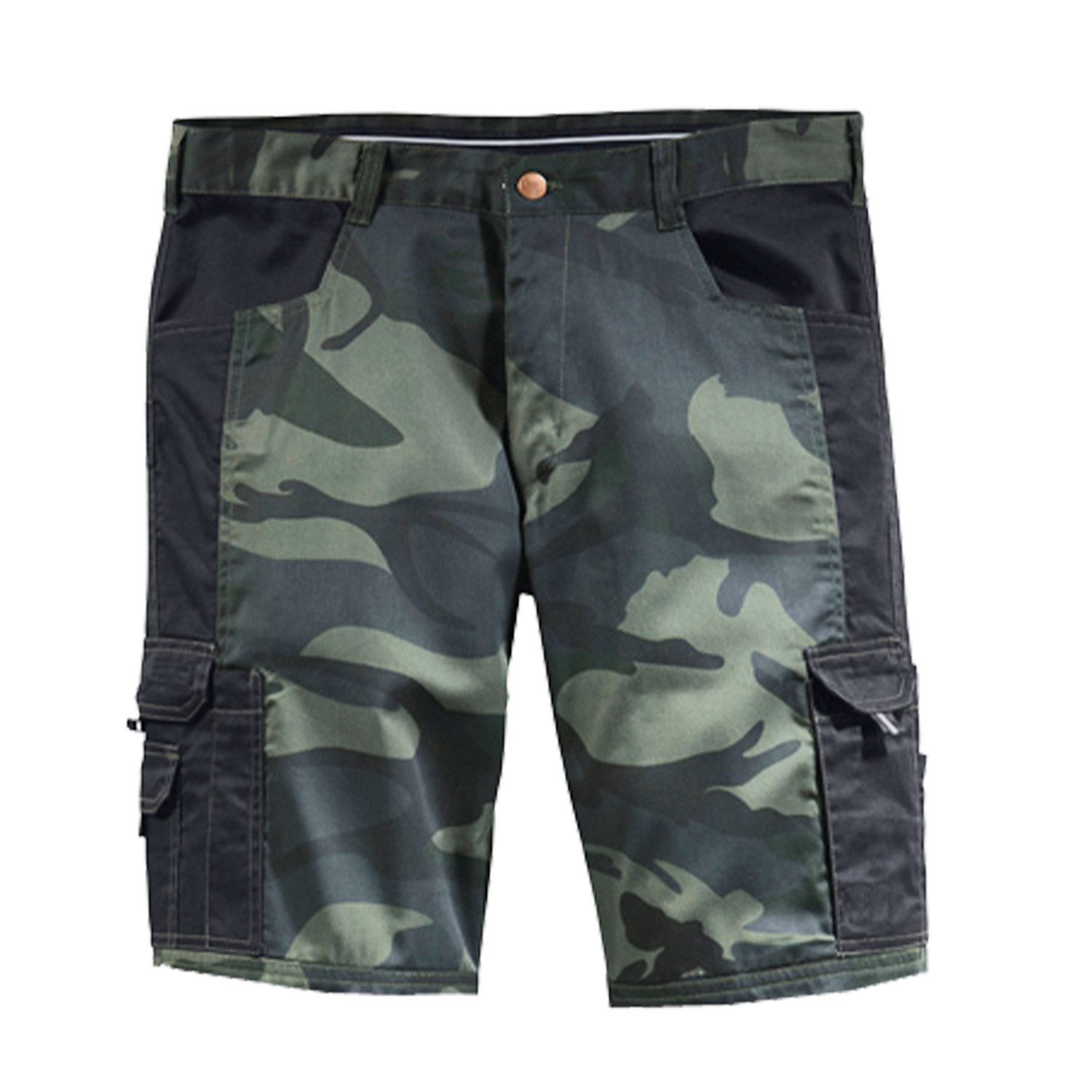 SCHEIBLER WORKWEAR Arbeitsshorts Camouflage mit Hammerschalufe günstig online kaufen