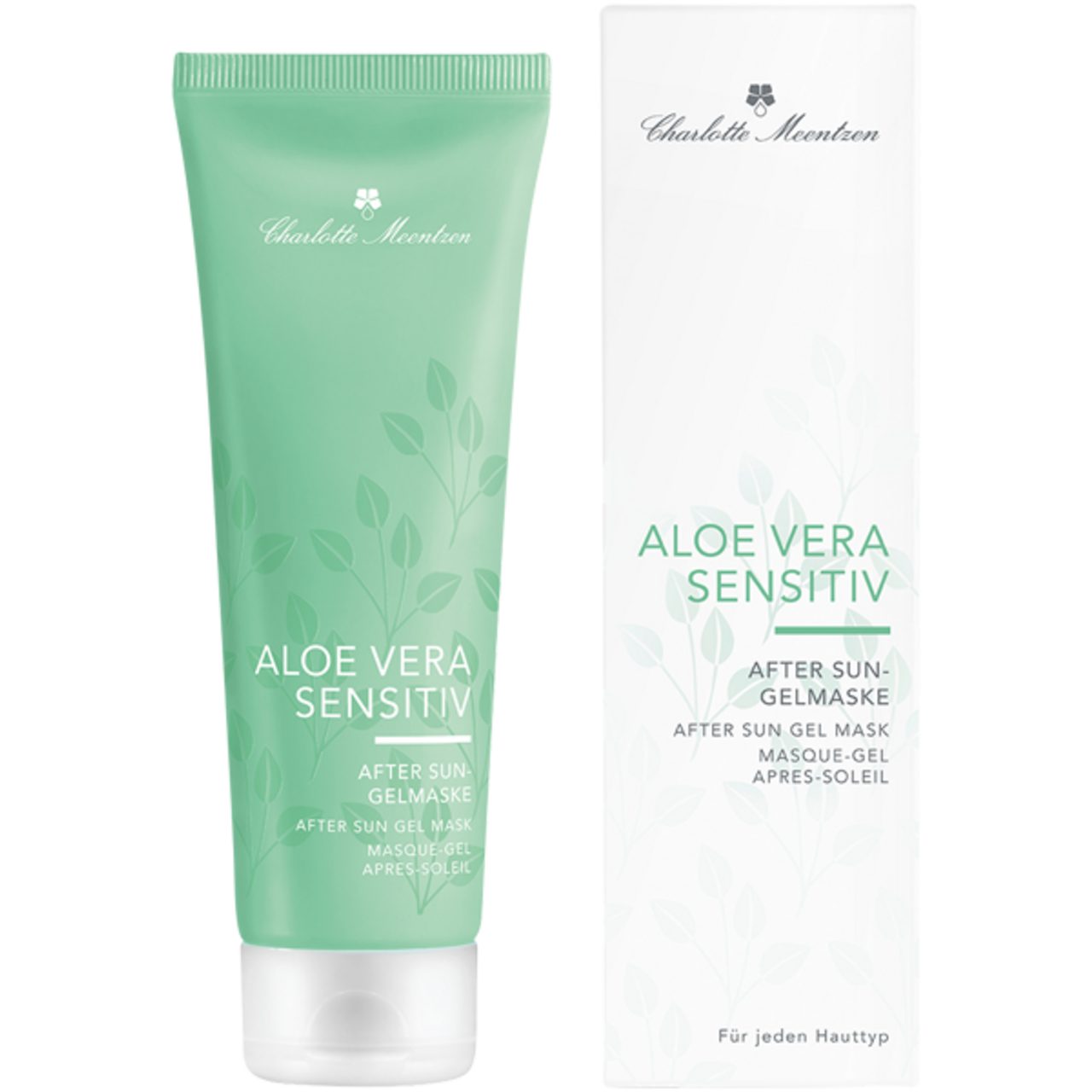 Charlotte Meentzen Gesichtspflege Aloe Vera After Sun-Gelmaske, Alle Hauttypen