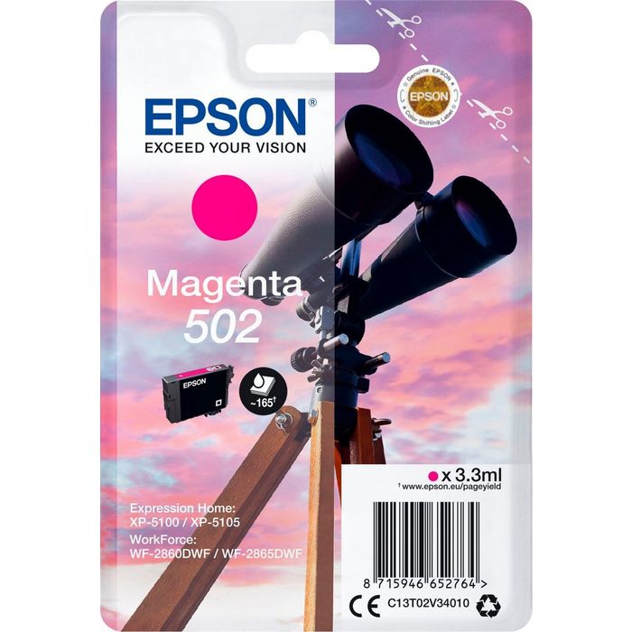 Epson Singlepack Magenta 502 Ink Tintenpatrone