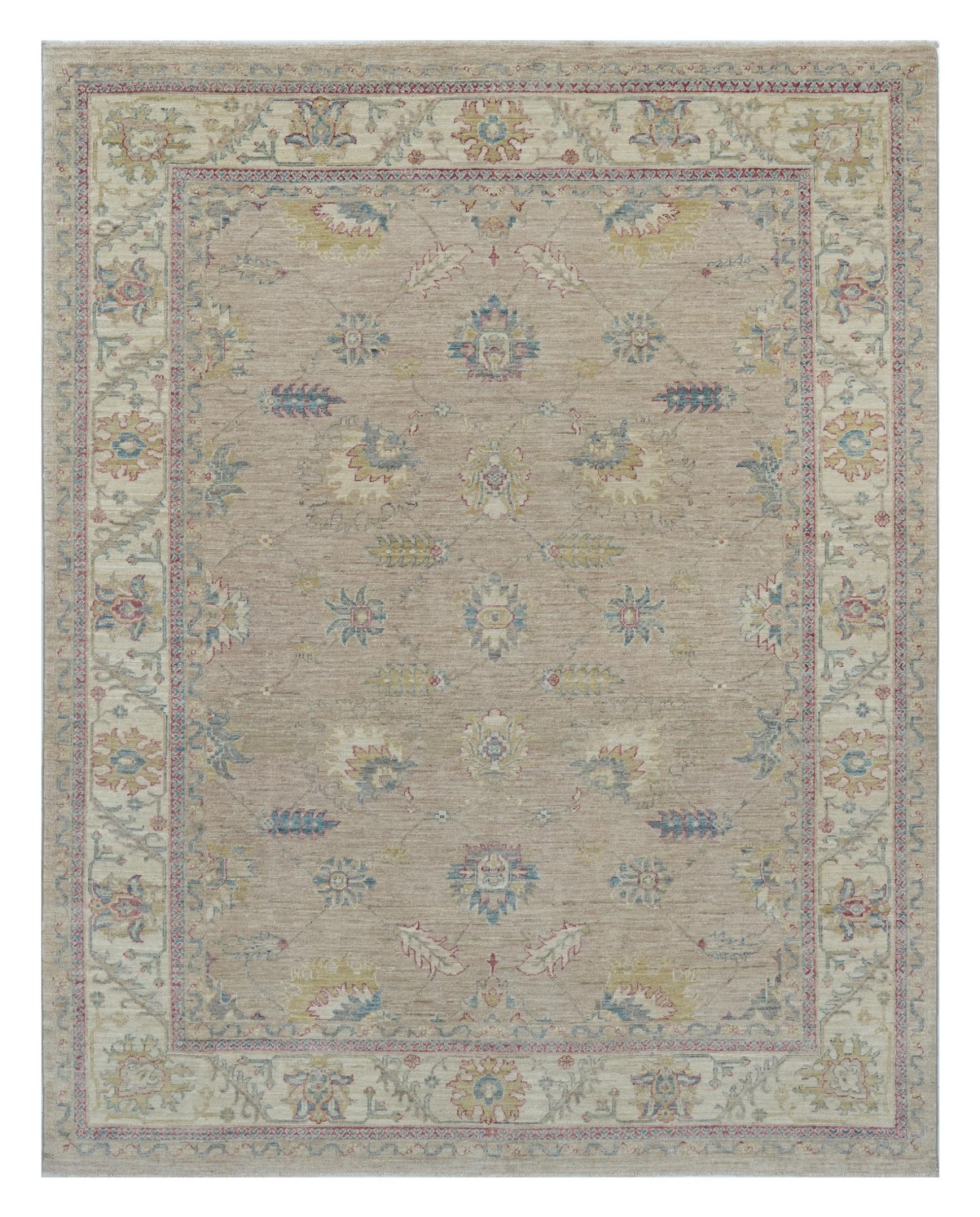 Nain Trading Orientteppich Ziegler Farahan 196x256 Handgeknüpfter Orientteppich, rechteckig, Höhe: 6 mm