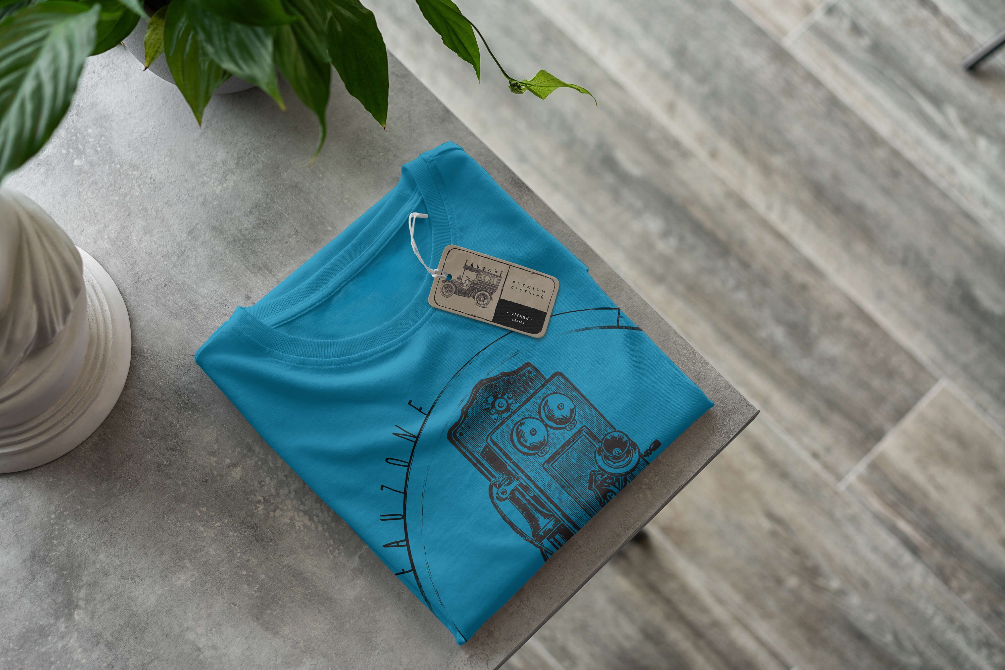 Herren Atoll T-Shirt Vintage Art Sinus Telefonkasten T-Shirt