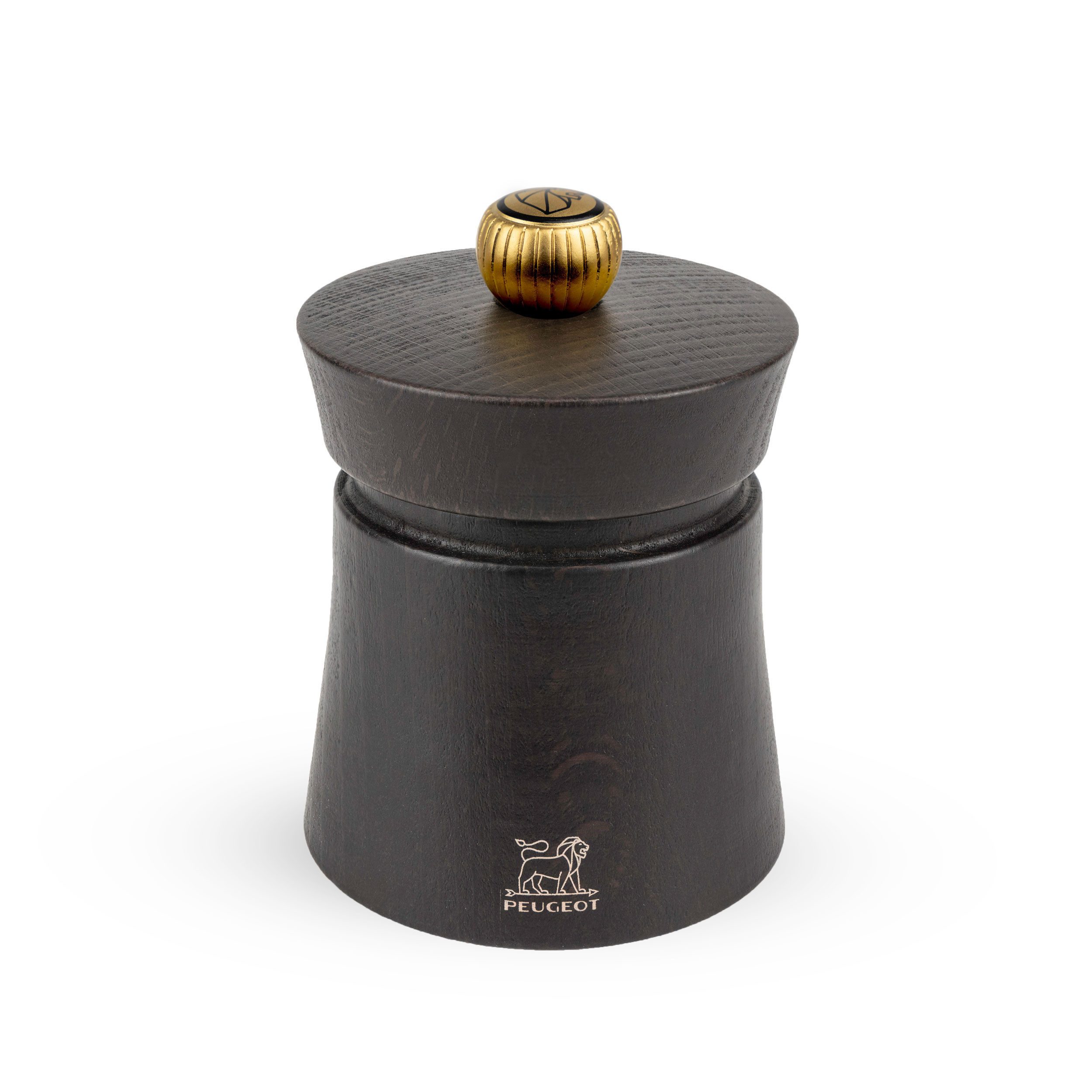 PEUGEOT Pfeffermühle BAYA 8cm Schoko Buchenholz Stahlmahlwerk Gewürzmü Manuell Manuell