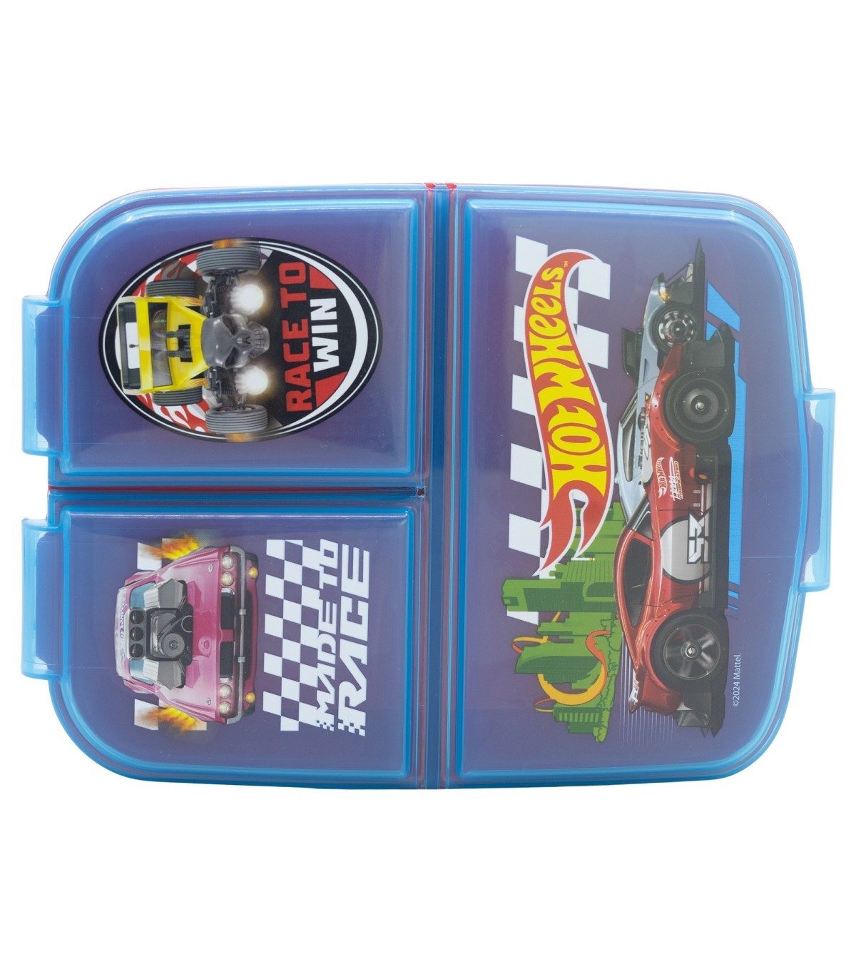 Hot Wheels Lunchbox Lunchbox Kinder Brotdose mit 3 Fächern Pausenbox