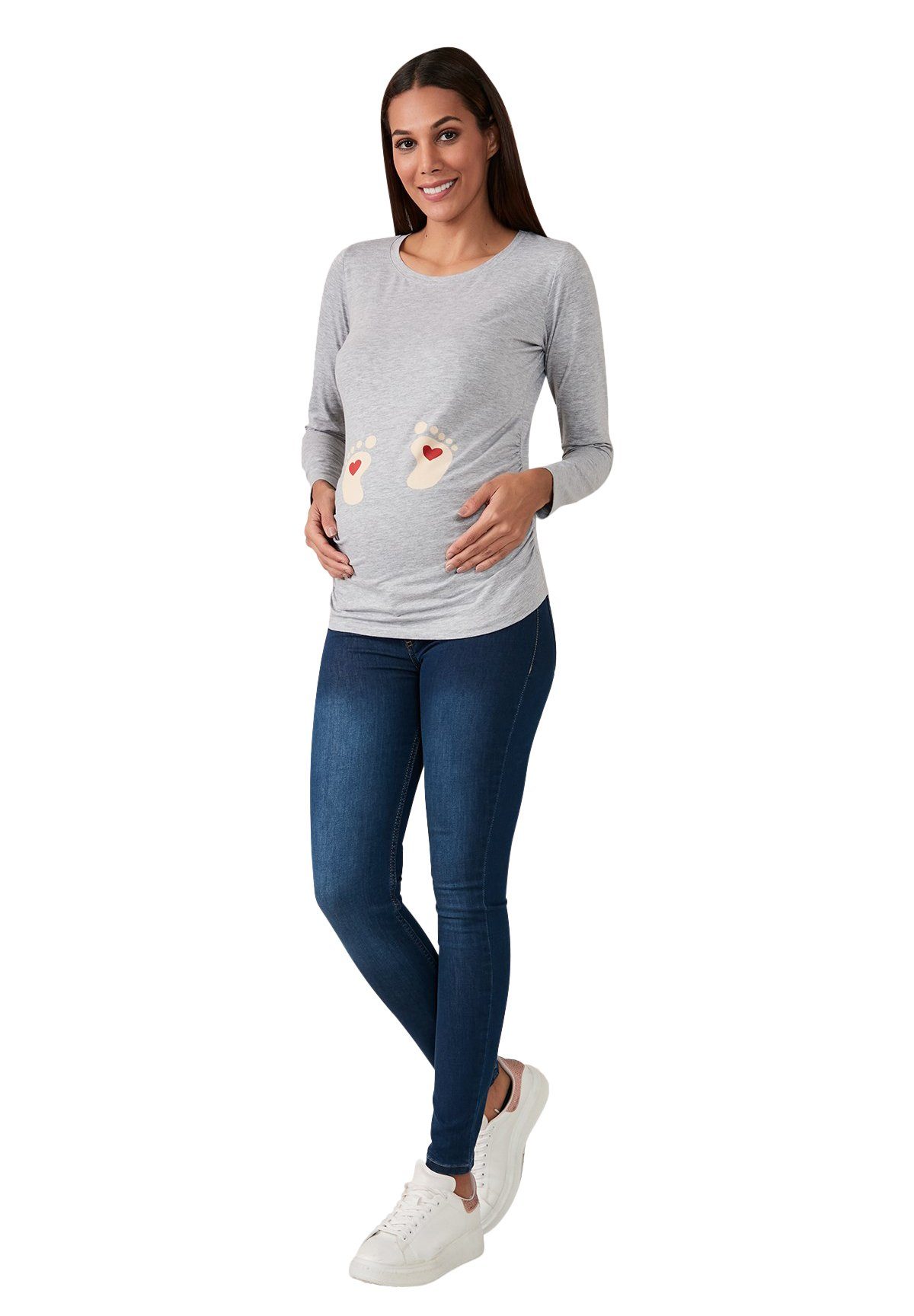 M.M.C. Umstandsshirt Baby Füße mit Motiv