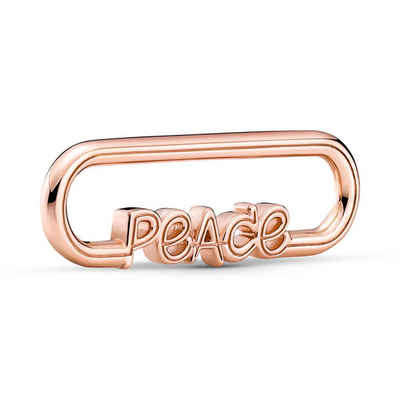Pandora Charm-Einhänger ME Styling Wort Link Peace von PANDORA, rosé