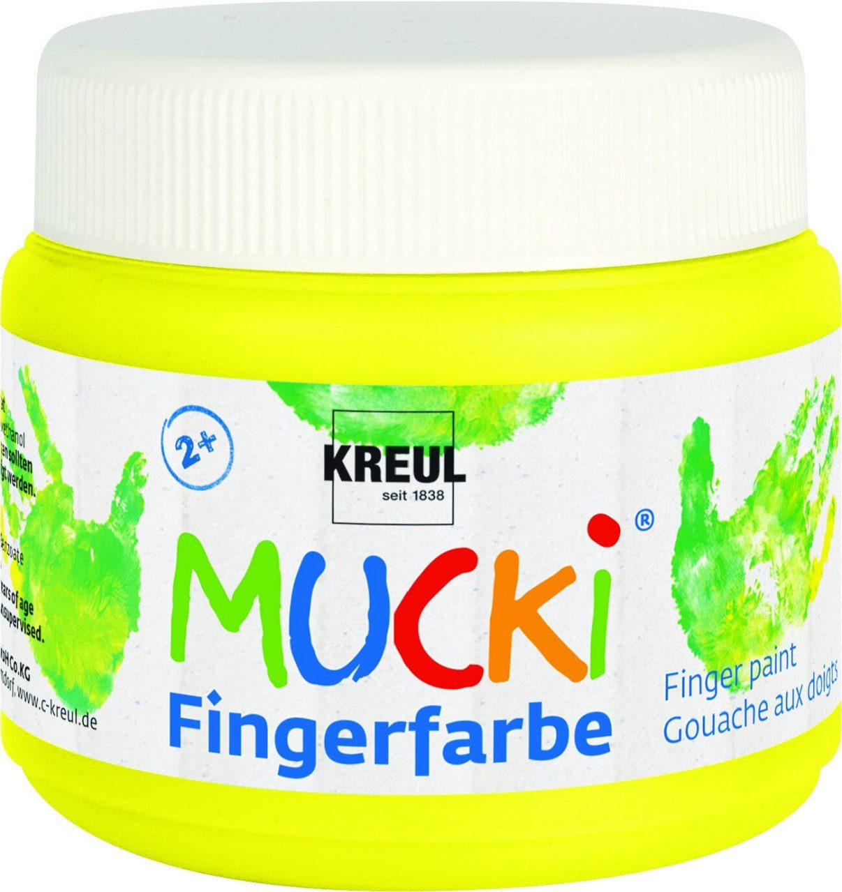 Kreul Bastelfarbe Kreul Mucki Fingerfarbe gelb 150 ml