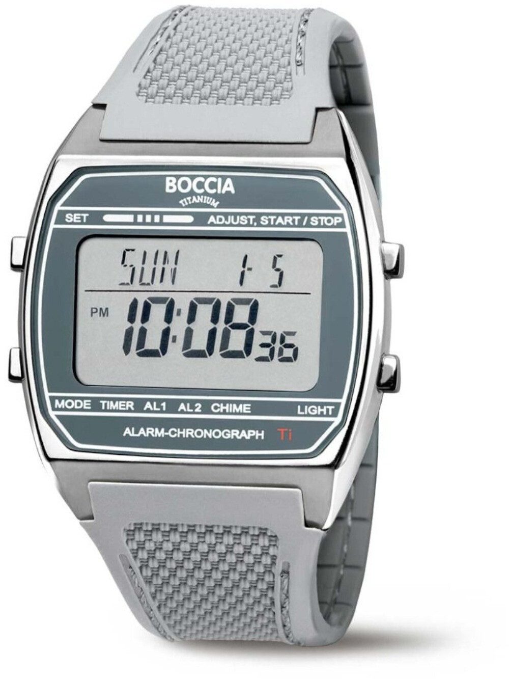 Boccia Quarzuhr Boccia 3738-01 Herrenuhr Titanium Digital Chronograph 37mm 5ATM Boccia 3738-01 Herrenuhr Titanium Digital Chronograph 37mm 5ATM