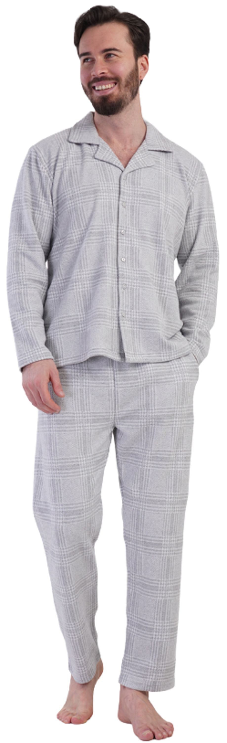 Vienetta Schlafanzug Man (Set, 2 tlg., 2-teilig) Herren Pyjama lang Langarm günstig online kaufen