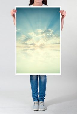 Sinus Art Poster 90x60cm Poster Sonniger Wolkenhimmel
