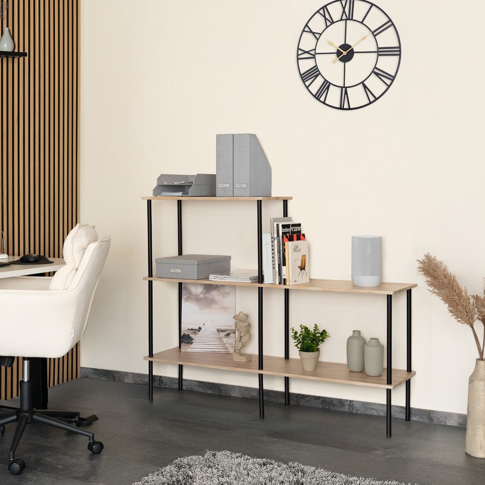 HOME DELUXE Regal INDU, Bücherregal, Standregal, Wohnzimmerregal, Dachschrä günstig online kaufen