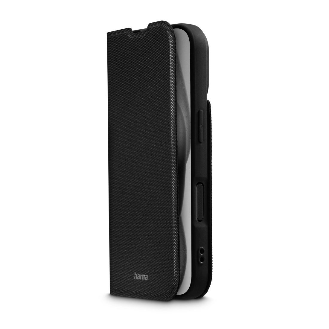 Hama Smartphone-Hülle Handytasche Booklet für Apple iPhone 16 mit Kartenfächer, Schwarz, Standfunktion, Kartenfächer