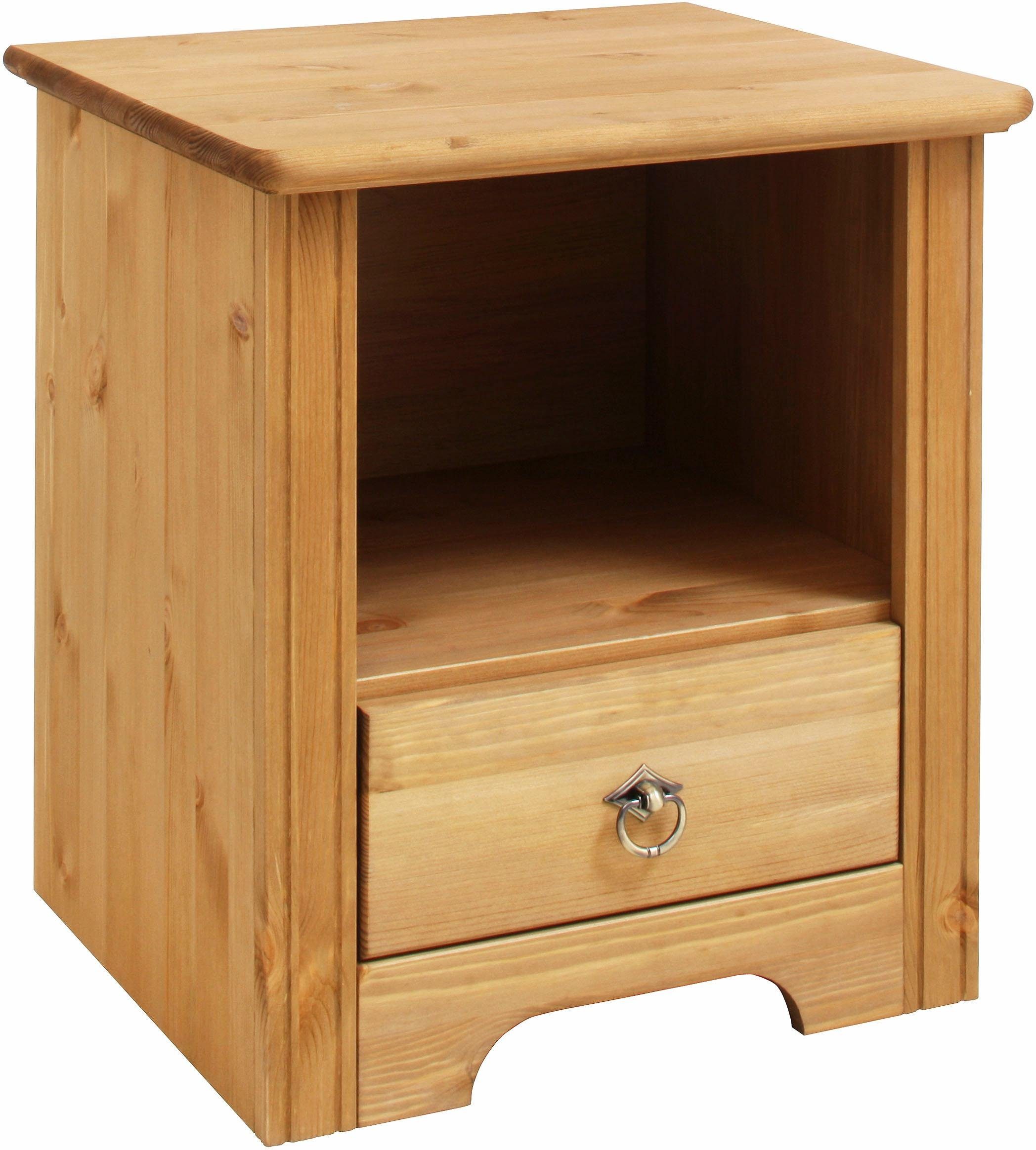 OTTO home Nachtkonsole Hugo, Nachttisch mit 1 Schublade, aus massiver Kiefe günstig online kaufen