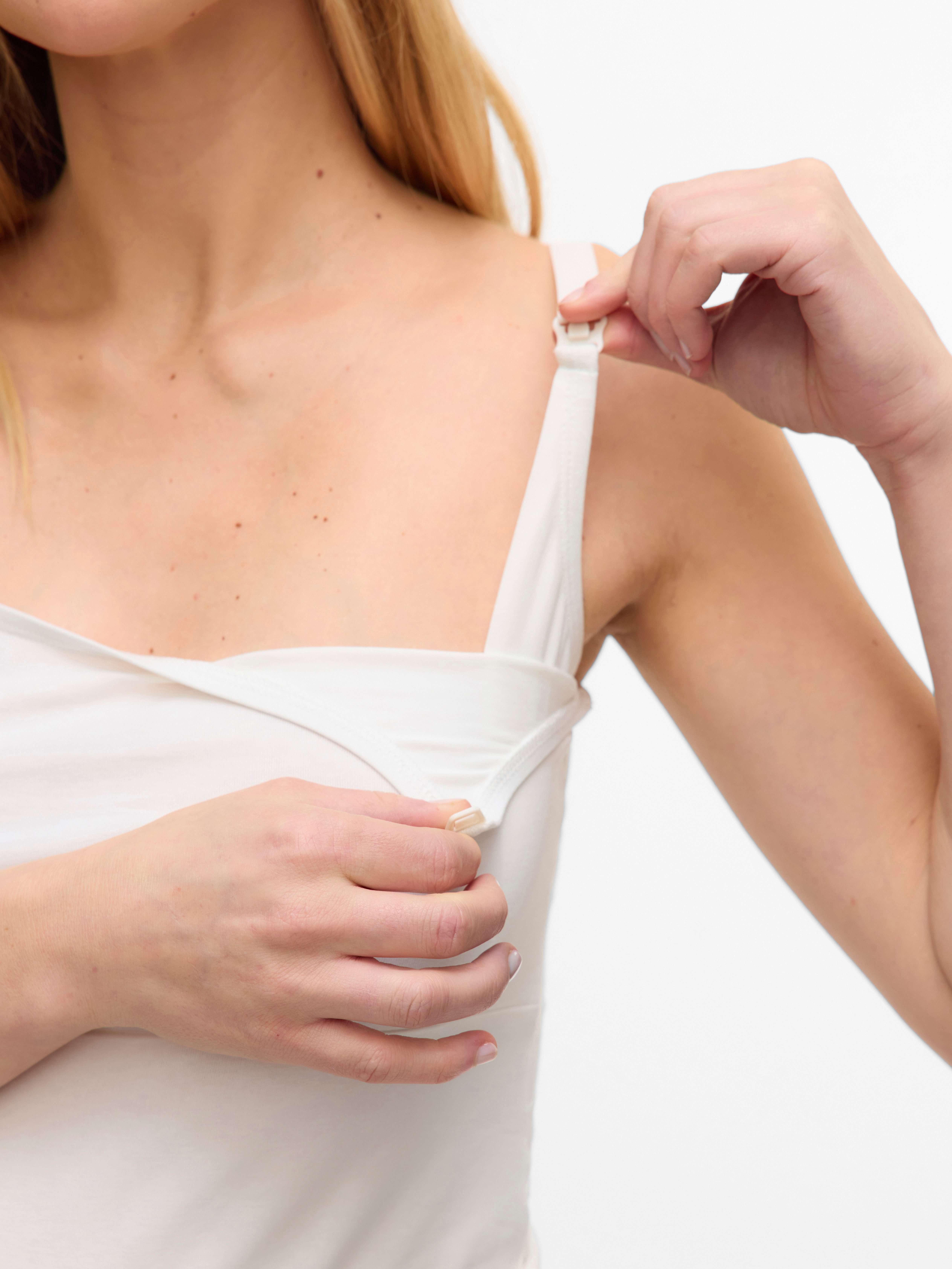 Mamalicious Maternity Top MLKERRIE STRAP JRS TOP 2F 2-P NOOS (Pack, 2-piece) Cotton blend, regular fit