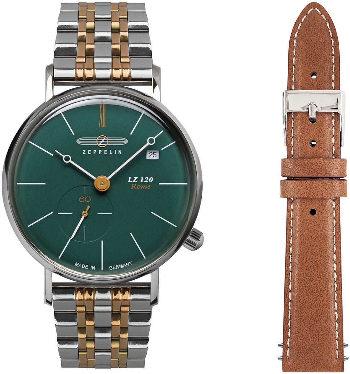 ZEPPELIN Quarzuhr LZ 120 Rome 7139M-3_SET, (Set, 2-tlg., mit Wechselband), günstig online kaufen