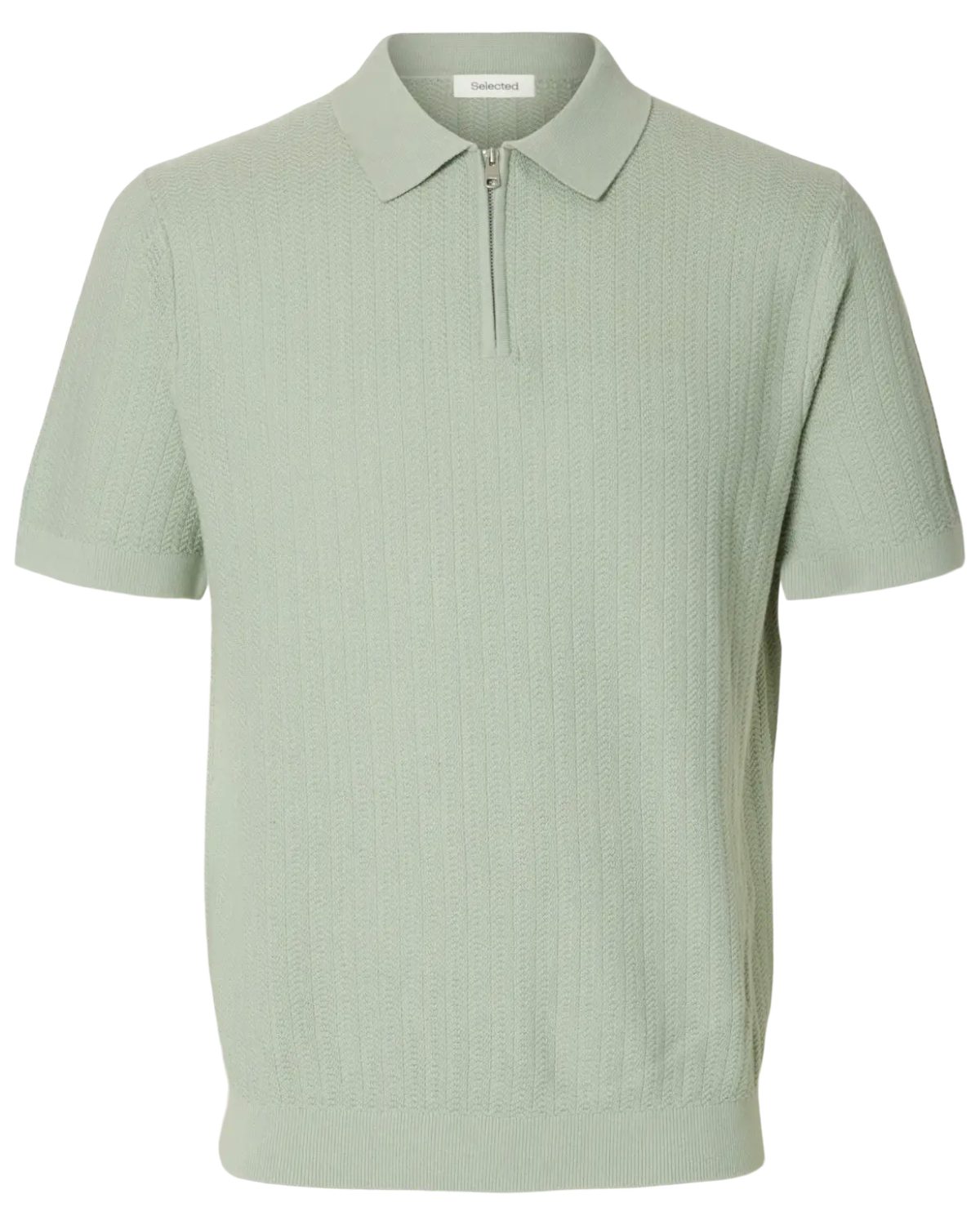 SELECTED HOMME Poloshirt mit halbem Reißverschluss