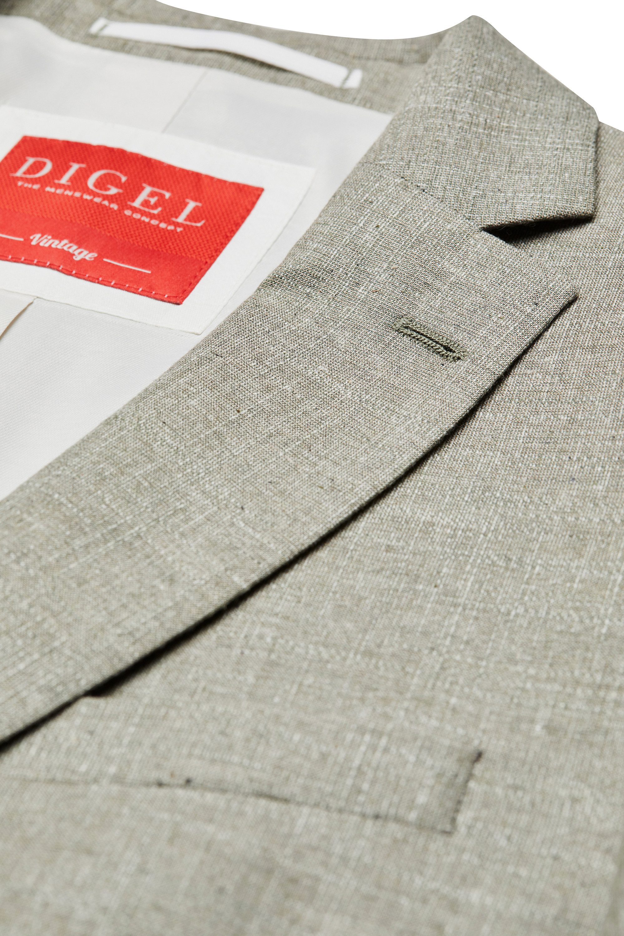 Digel Anzugsakko Rod (1-tlg., Baumwolle) Touching Buttons, Abnehmbarer Revers-Pin