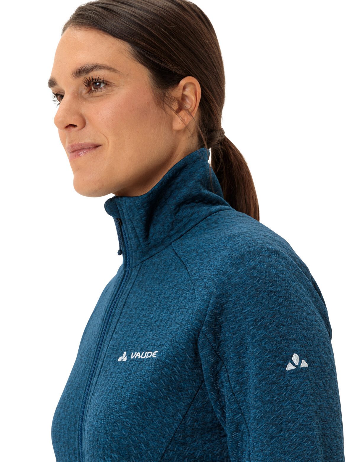 VAUDE Outdoorjacke Women's Skomer Hiking SC Jacket (1-St) atmungsaktive Wanderjacke