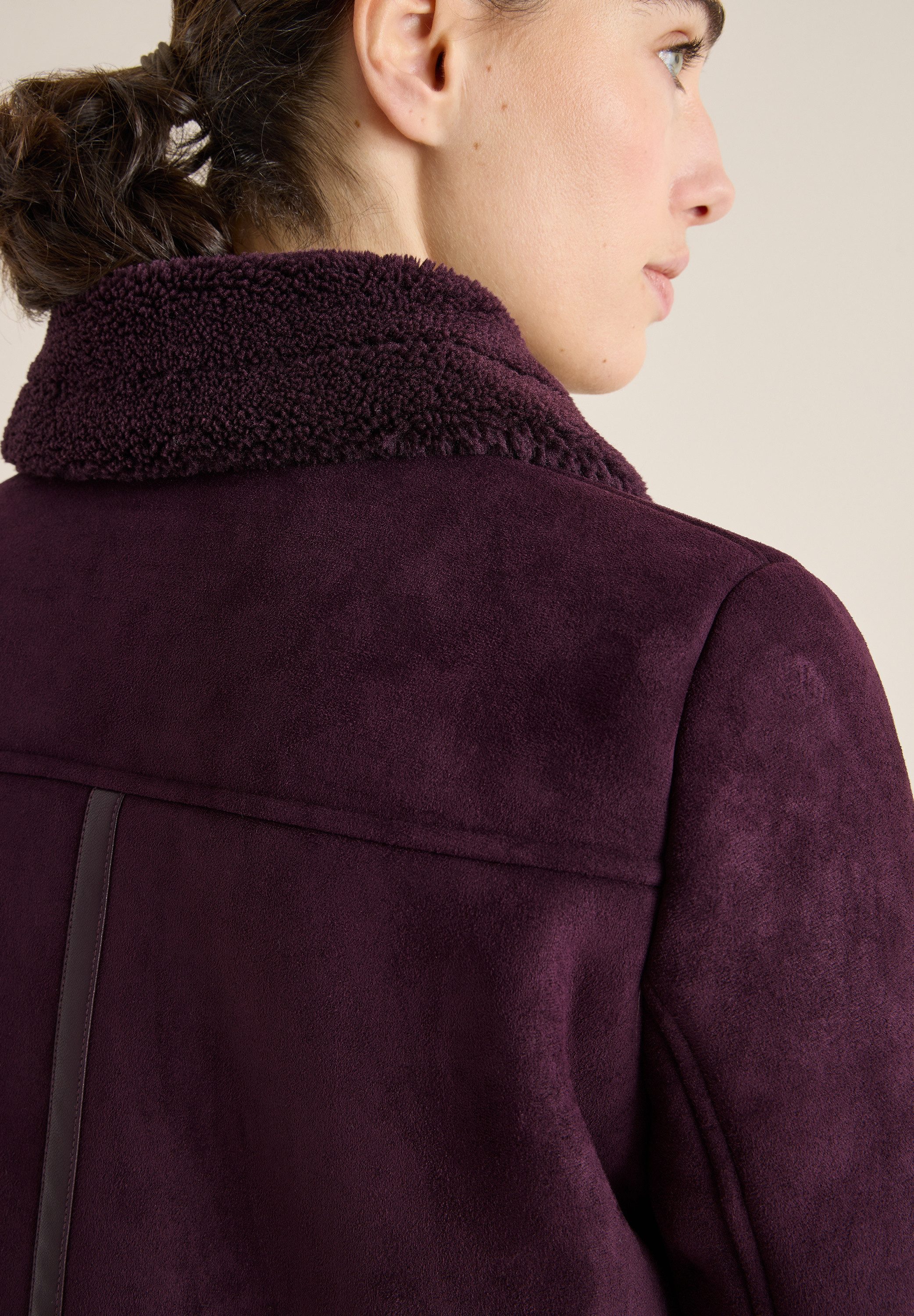 CECIL Outdoorjacke mit Fake-Fur-Details