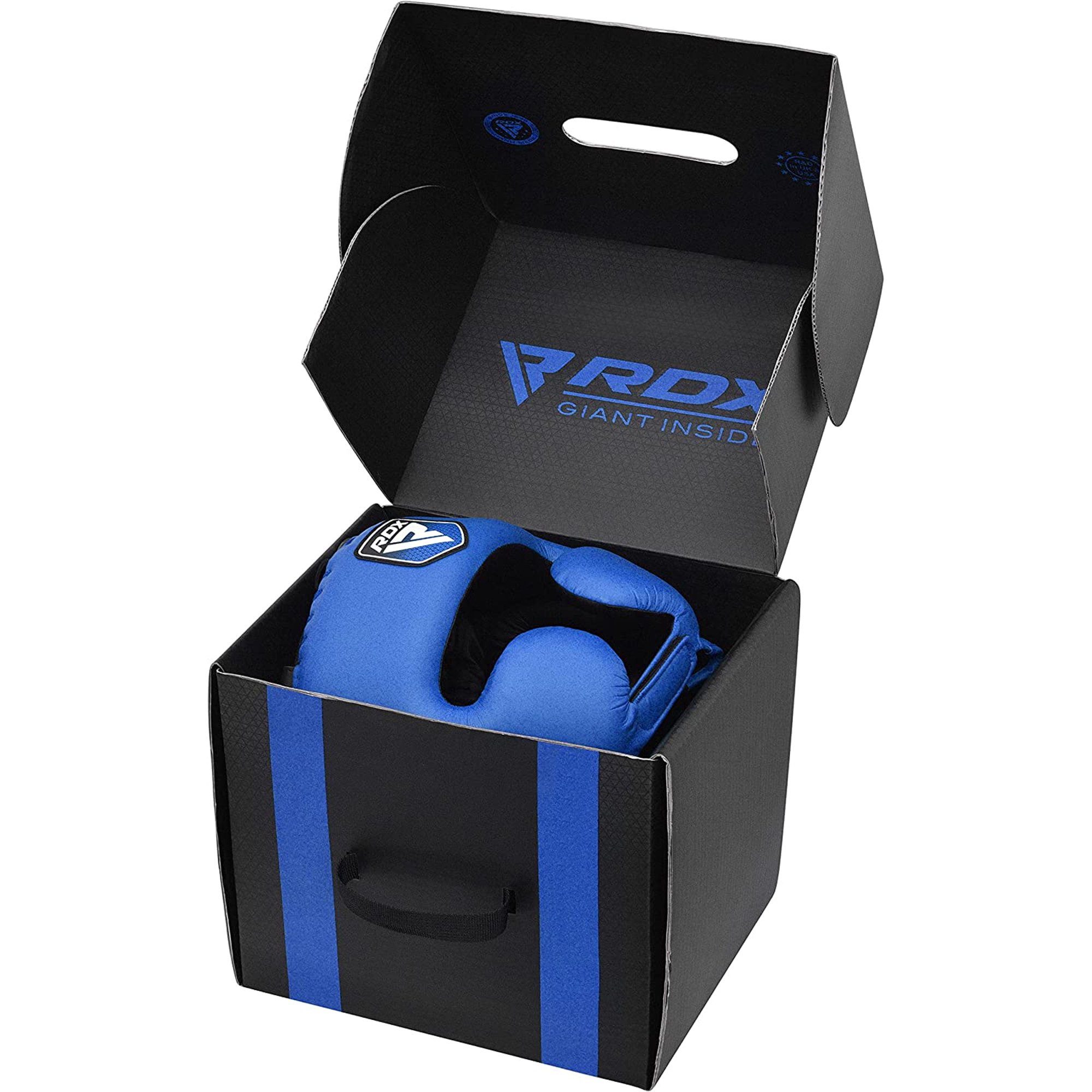 RDX Sports Kopfprotektor RDX-Kopfschutz für Box und MMA-Training, Maya Hide Leather APEX Series