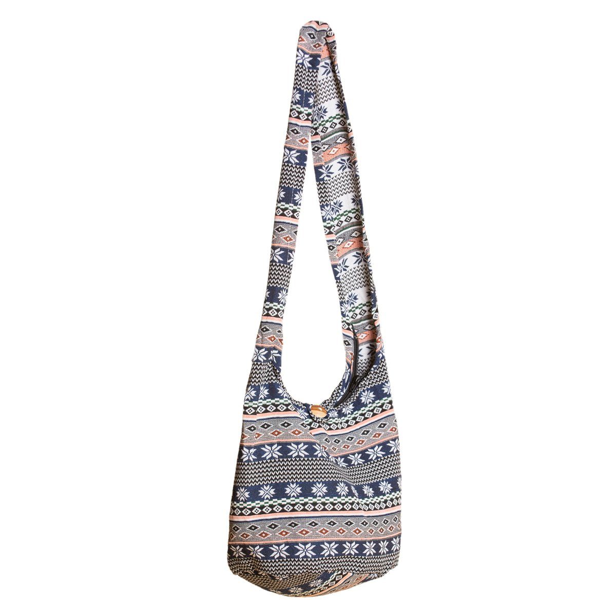 Strandtasche und aus WOV28 geeignet in 100 Handtasche Designs % auch Schulterbeutel gewebten Beuteltasche Umhängetasche, In Wickeltasche Baumwolle als 2 PANASIAM Größen