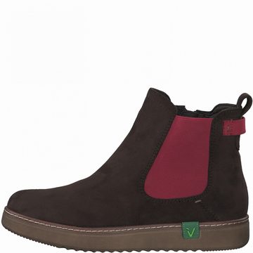 Jana Woms Slip-on MOCCA/RED Stiefel