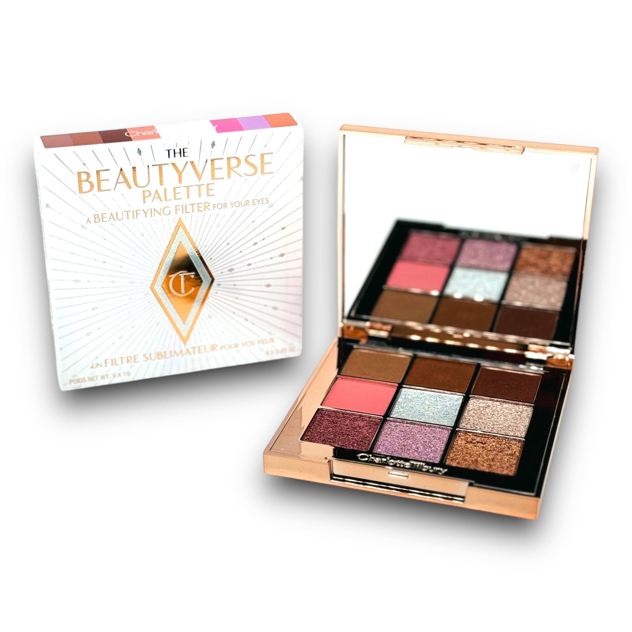 CHARLOTTE TILBURY Lidschatten-Palette The Beautyverse Palette Eyeshadow Lidschatten Limited Edition 9 x 1g