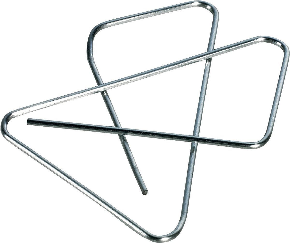 Büroklammer Kreuzklammer Größe 3 45x60mm VE=50 Stück.