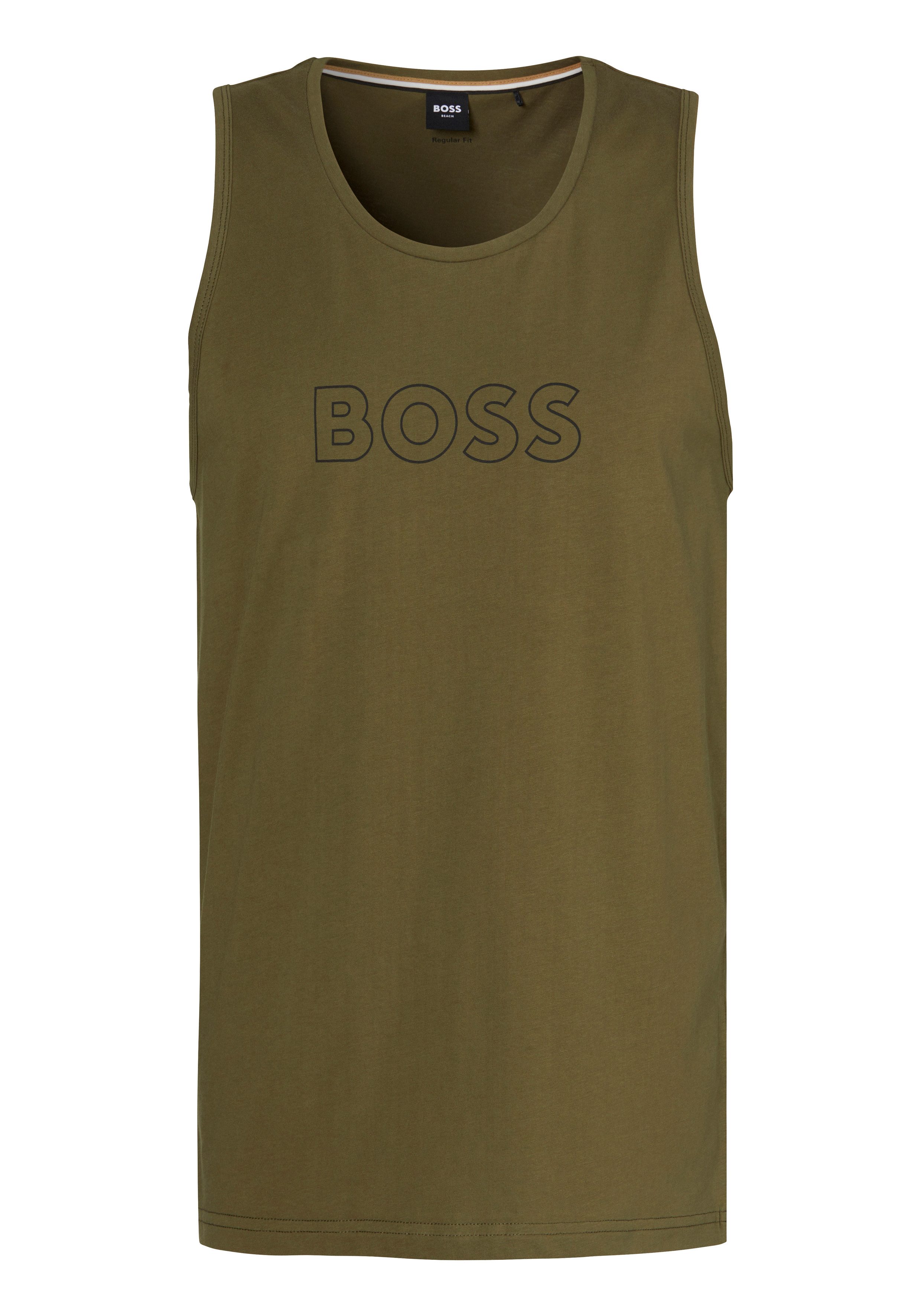 BOSS T-Shirt Beach Tank Top mit BOSS Aufdruck