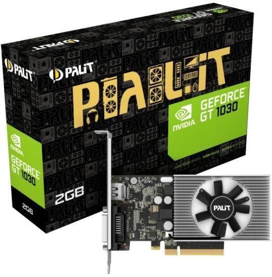 Palit GeForce GT 1030 NEC103000646-1082F Grafikkarte (2 GB, GDDR4, NVIDIA  Pascal Architektur, leistungsstarke Grafikengine)