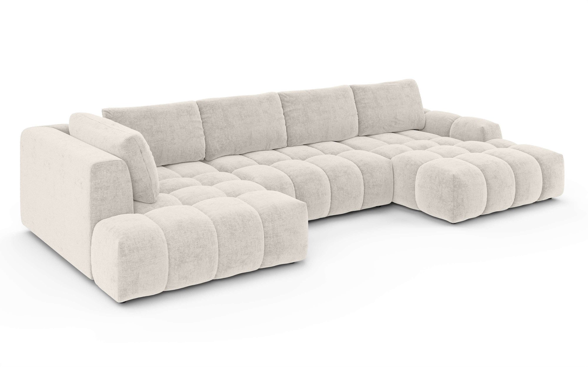 OTTO home Wohnlandschaft AZITA U-Form, Breite 363 cm - OTTO. Verlässliche Qualität., wahlweise als Schlafsofa mit Bettkasten, Bubble-Optik – Bild 5 von 5