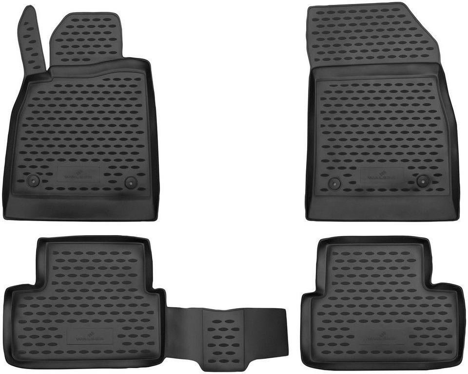 WALSER Passform-Fußmatten XTR (4 St), für Opel Astra Schrägheck, für Opel  Astra J 09/2009 - 10/2015, Astra J Caravan 10/2010 - 10/2015