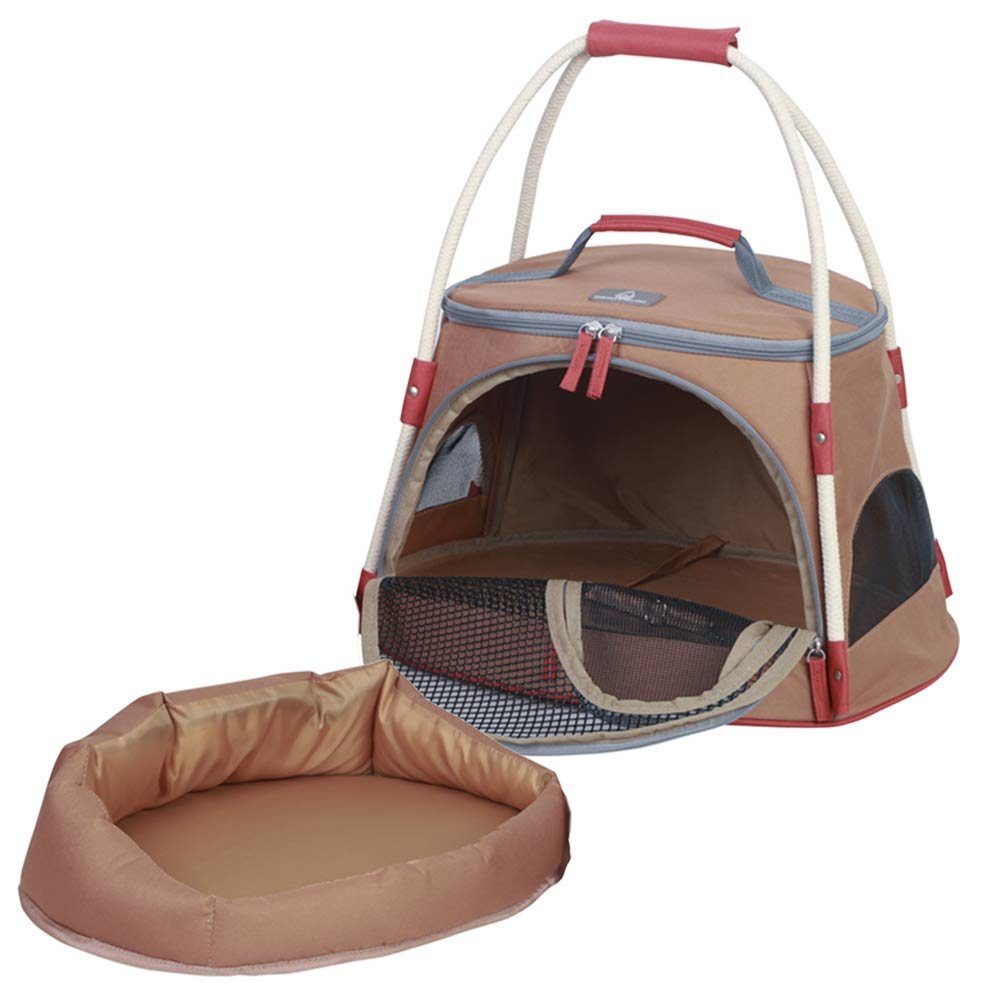 Nobby Tiertransporttasche Tasche 2 in 1 "ENOSHIMA", für Katzen und kleine Hunde bis 6 kg