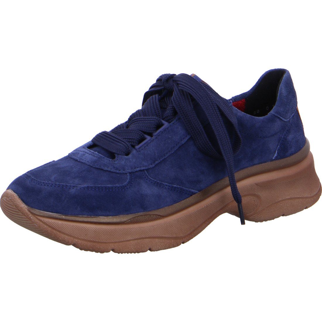 Ara Ara Schuhe, Schnürschuh Roma Velours 040492 Damen - blau Schnürschuh