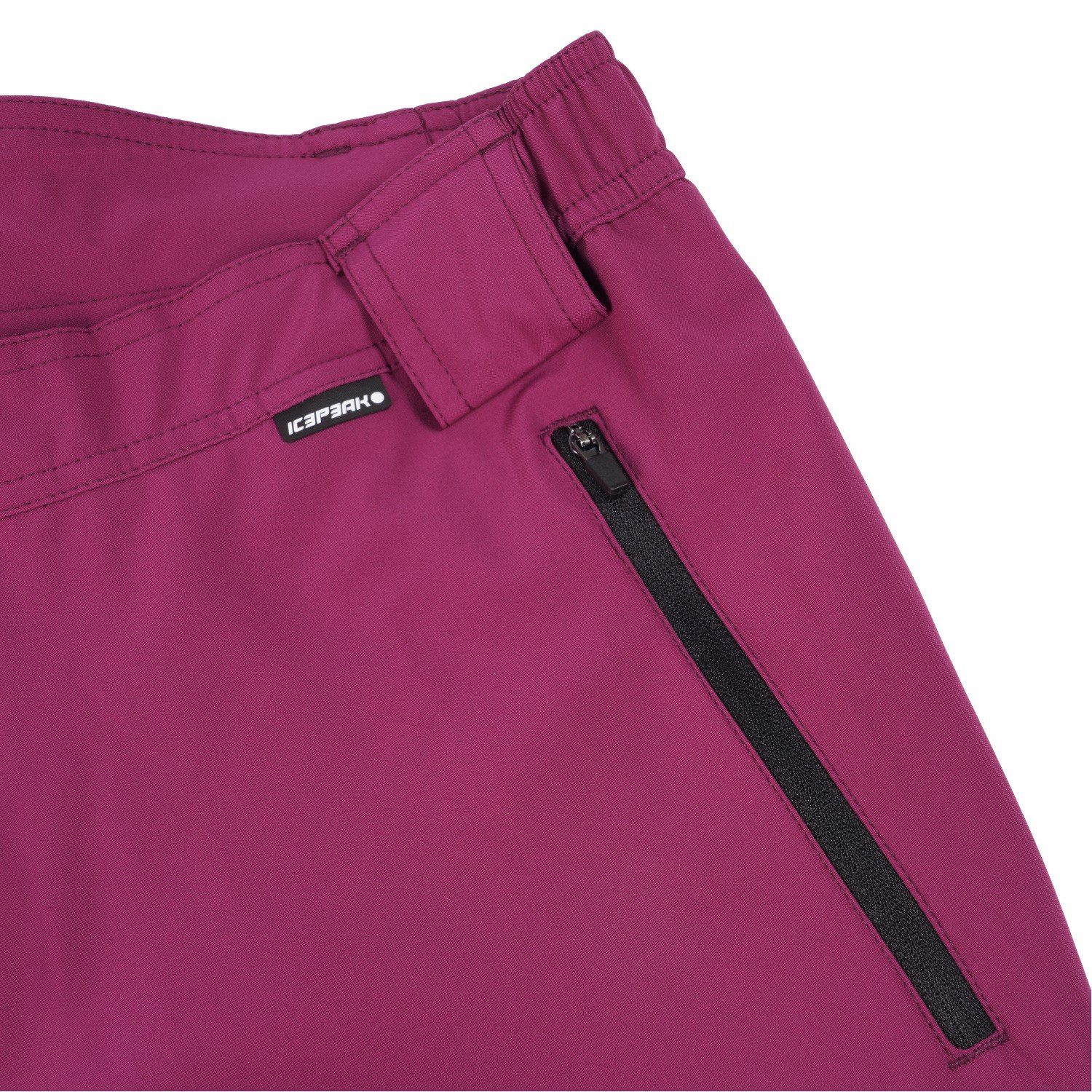 (0-tlg) für Doral elastisch Damen Outdoorhose Violett Icepeak und Windabweisend