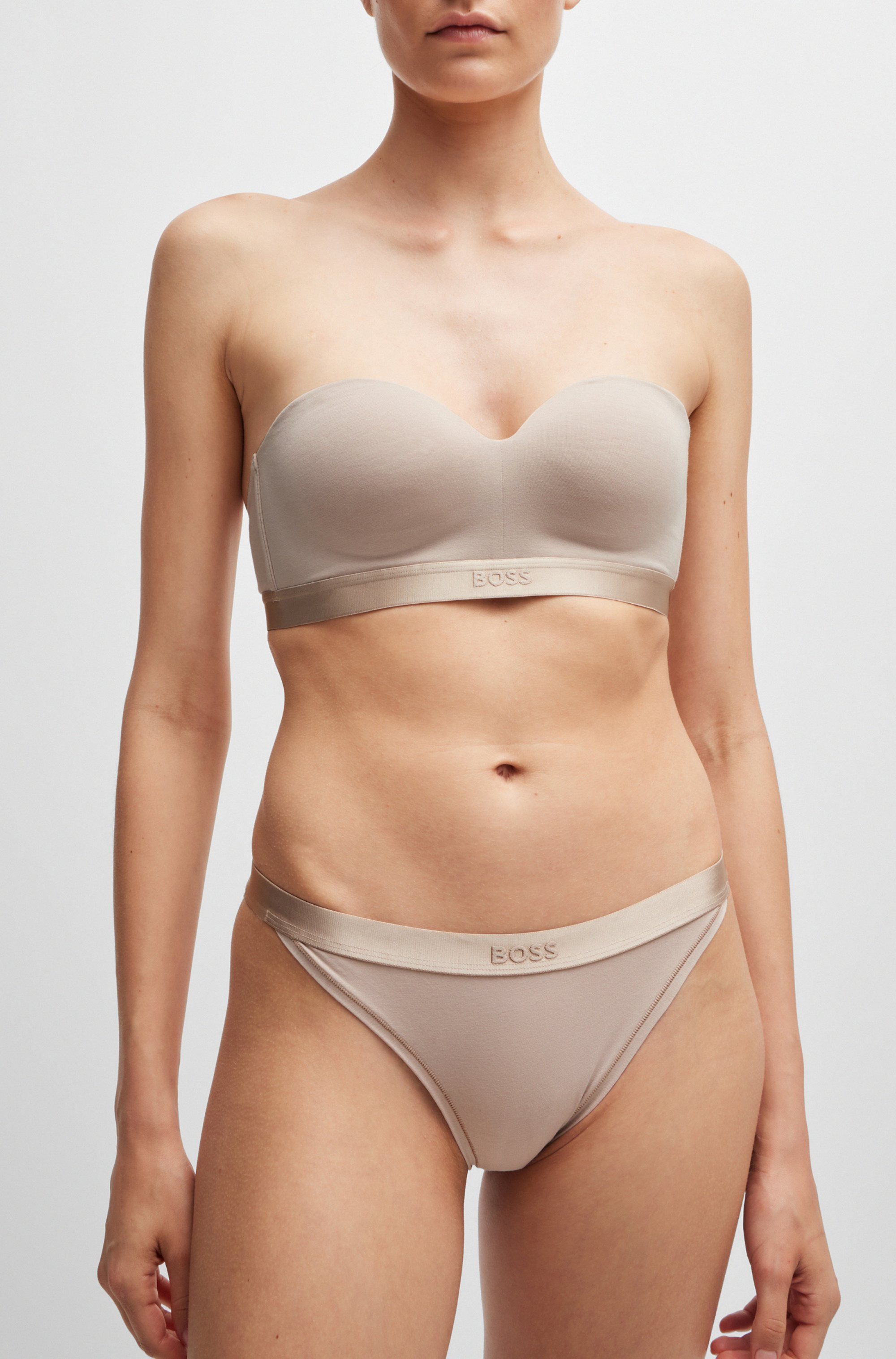 BOSS Push-up-BH PUSH-UP WIRELESS BEA mit dezente, Logo Detail