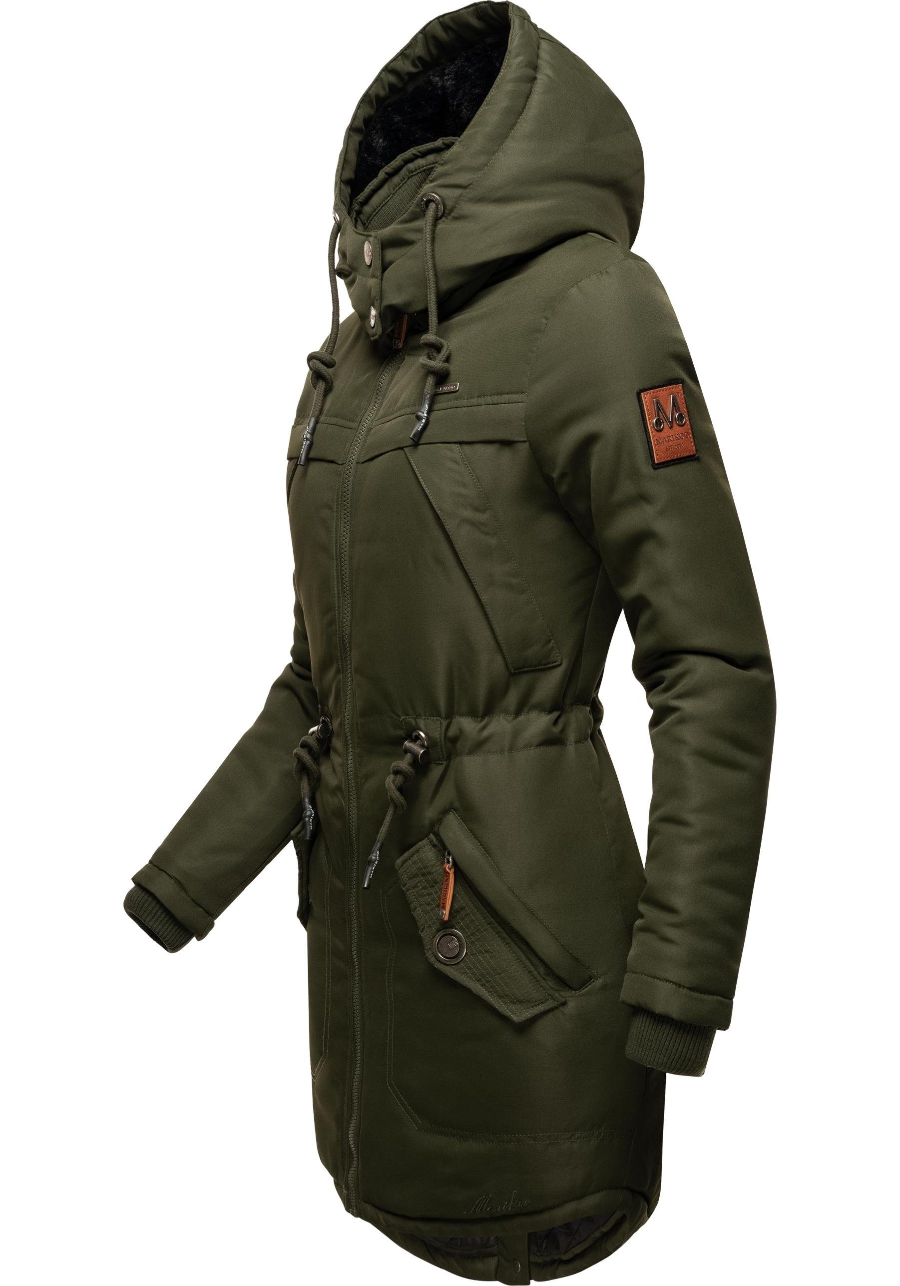 Marikoo Wintermantel Kamii sportlicher Damen Winterparka günstig online kaufen