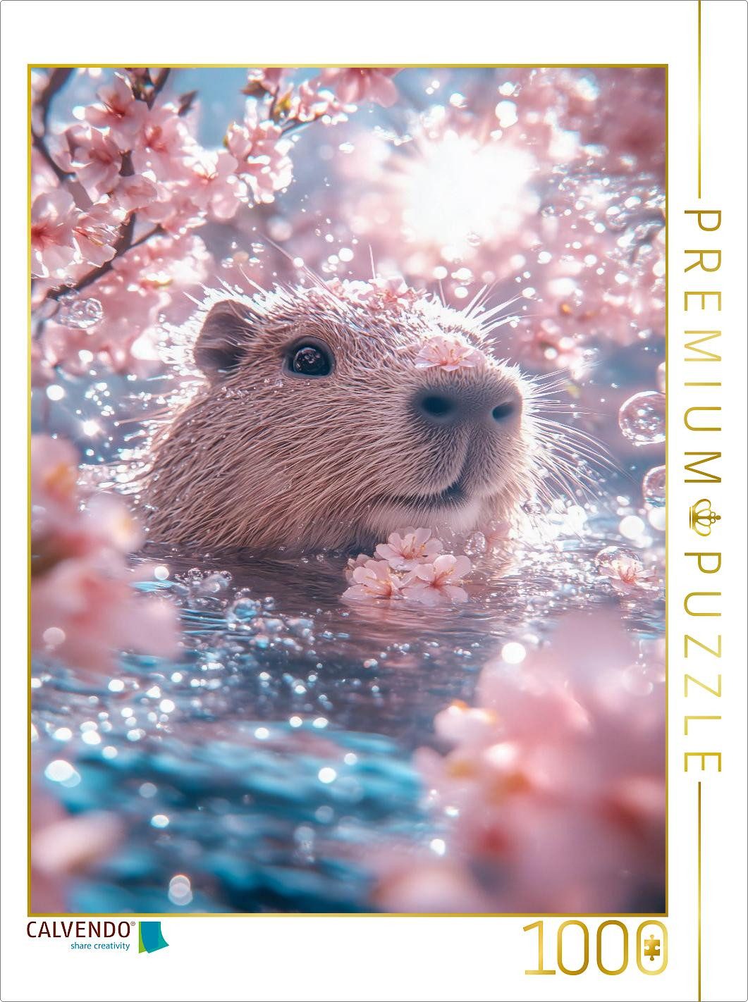 CALVENDO Puzzle CALVENDO Puzzle Ein Motiv aus dem Kalender Capybara und Gemütlichkeit, 1000 Puzzleteile