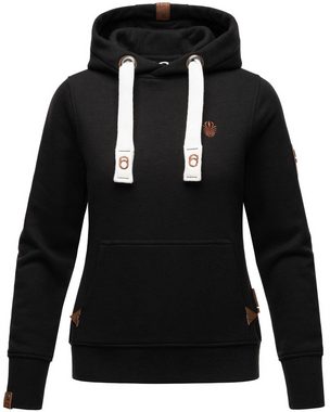 Navahoo Kapuzensweatshirt Damlaa weicher Hoodie mit breiten Tunnelzugkordeln an der Kapuze