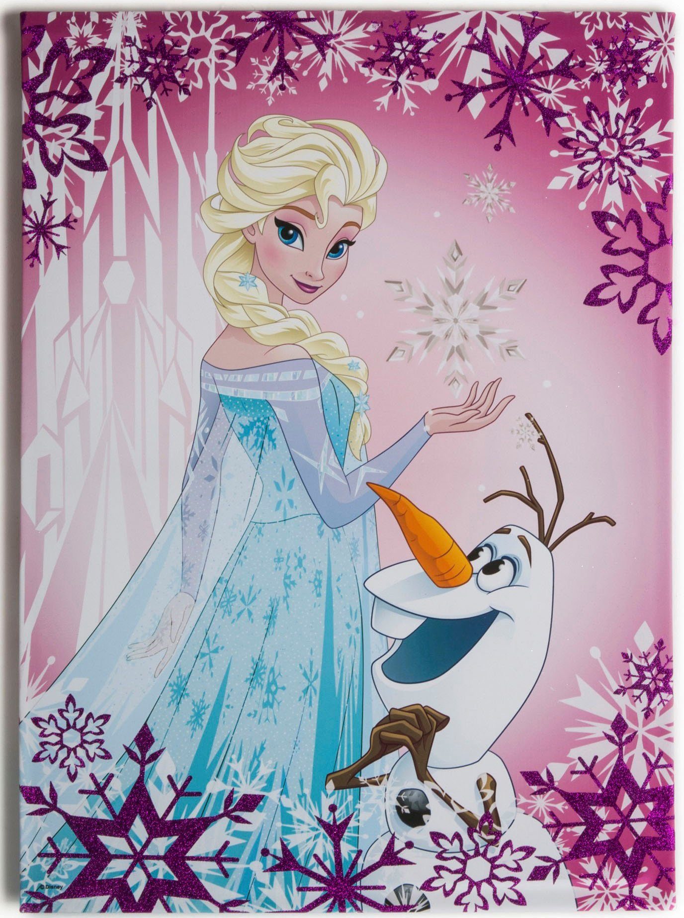 Disney Leinwandbild Frozen Elsa & Olaf, (1 St) | Leinwandbilder