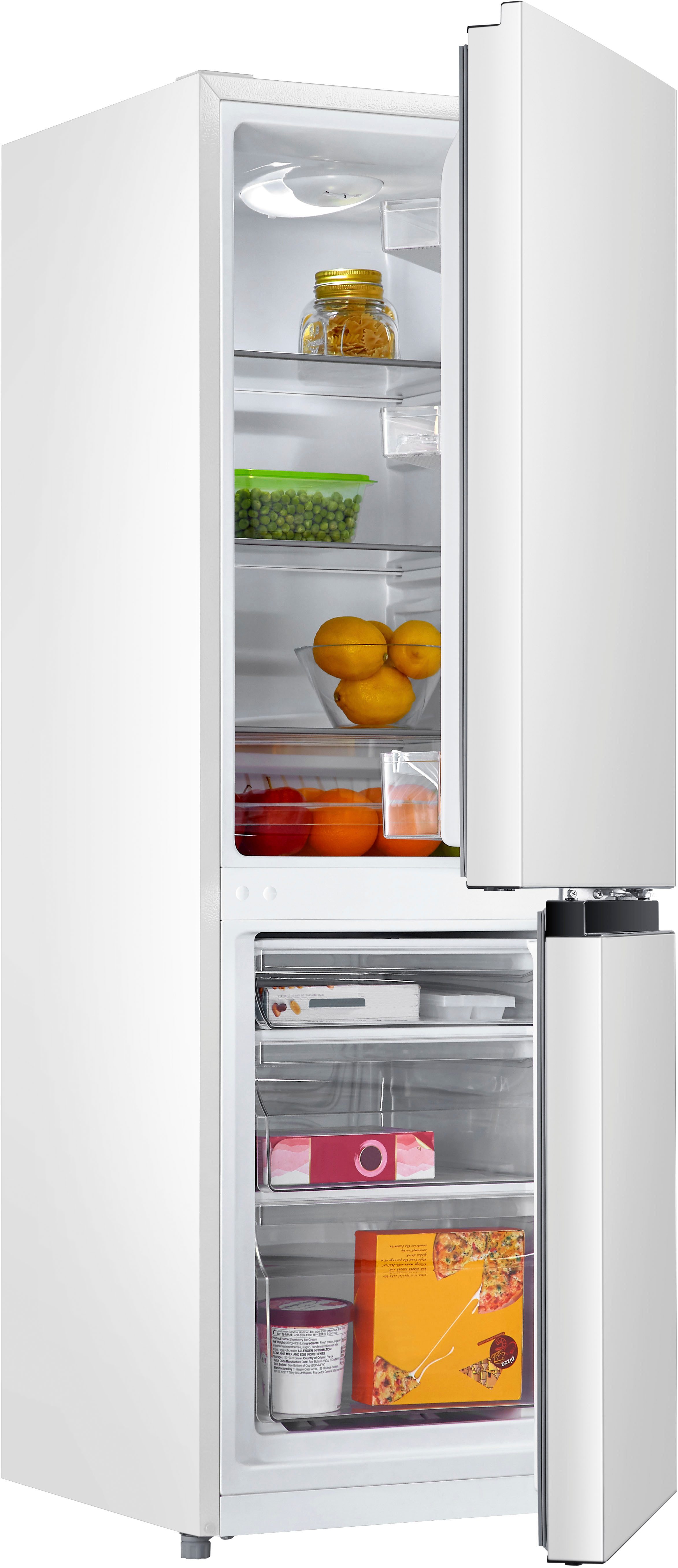 Hanseatic Kühl-/Gefrierkombination HKGK14349BW, 143 cm hoch, 49,5 cm breit