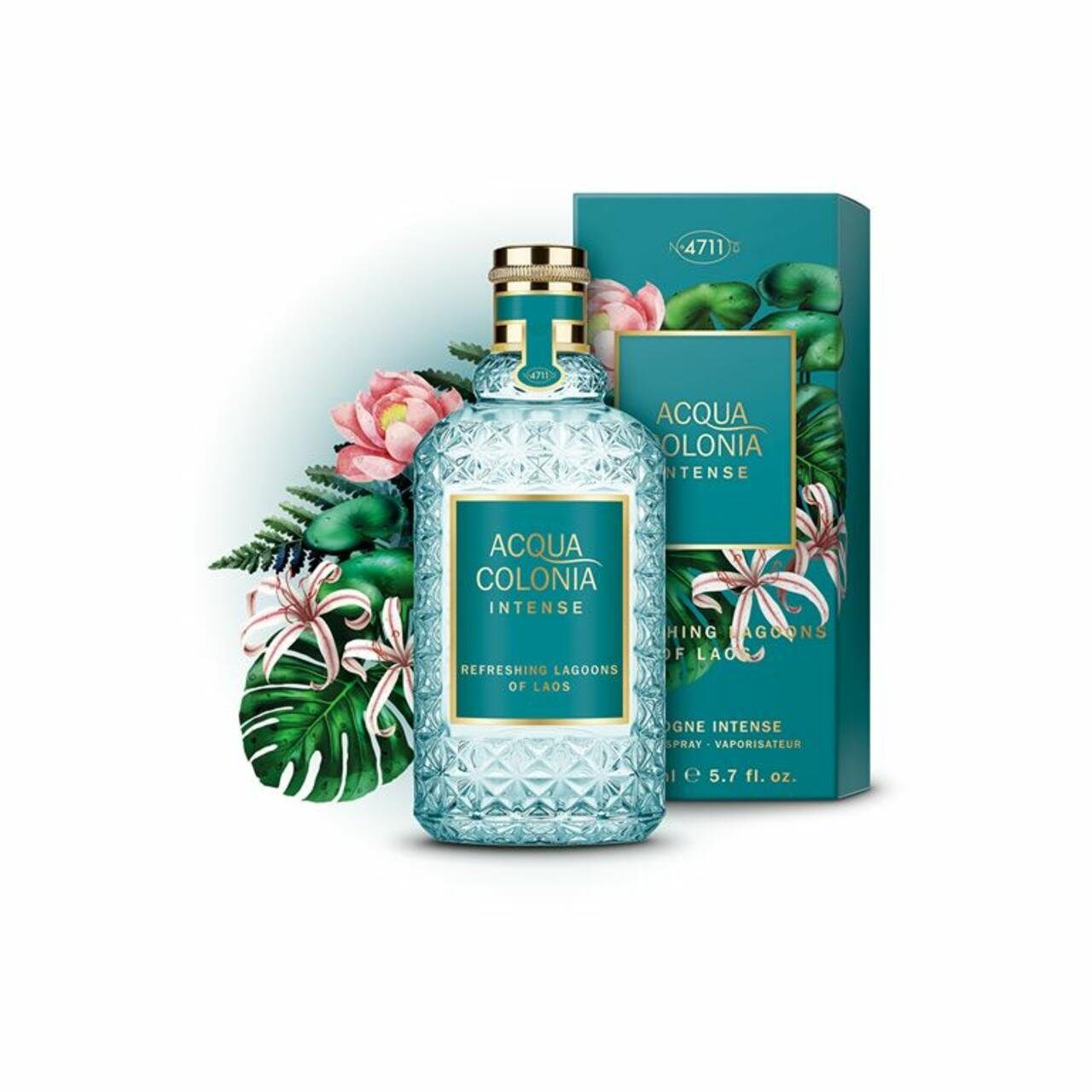4711 Acqua Colonia Eau de Cologne Refreshing Lagoons of Laos EdC Nat. Spray, Unisex Duft, AQUATISCH - GRÜN