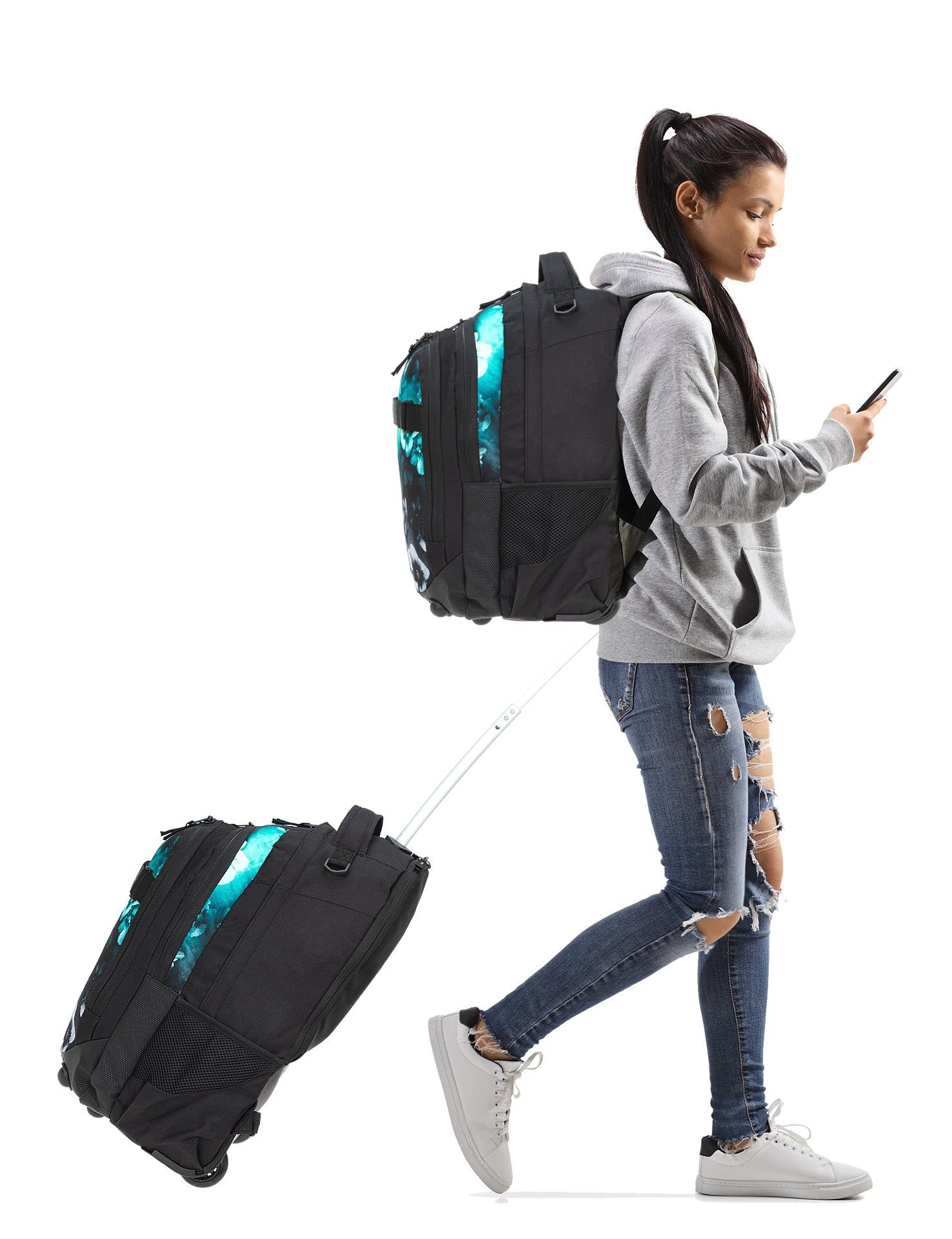 ELEPHANT Schulrucksack Trolley Hero Signature Schultrolley, Rucksacktrolley Daypack Trolly