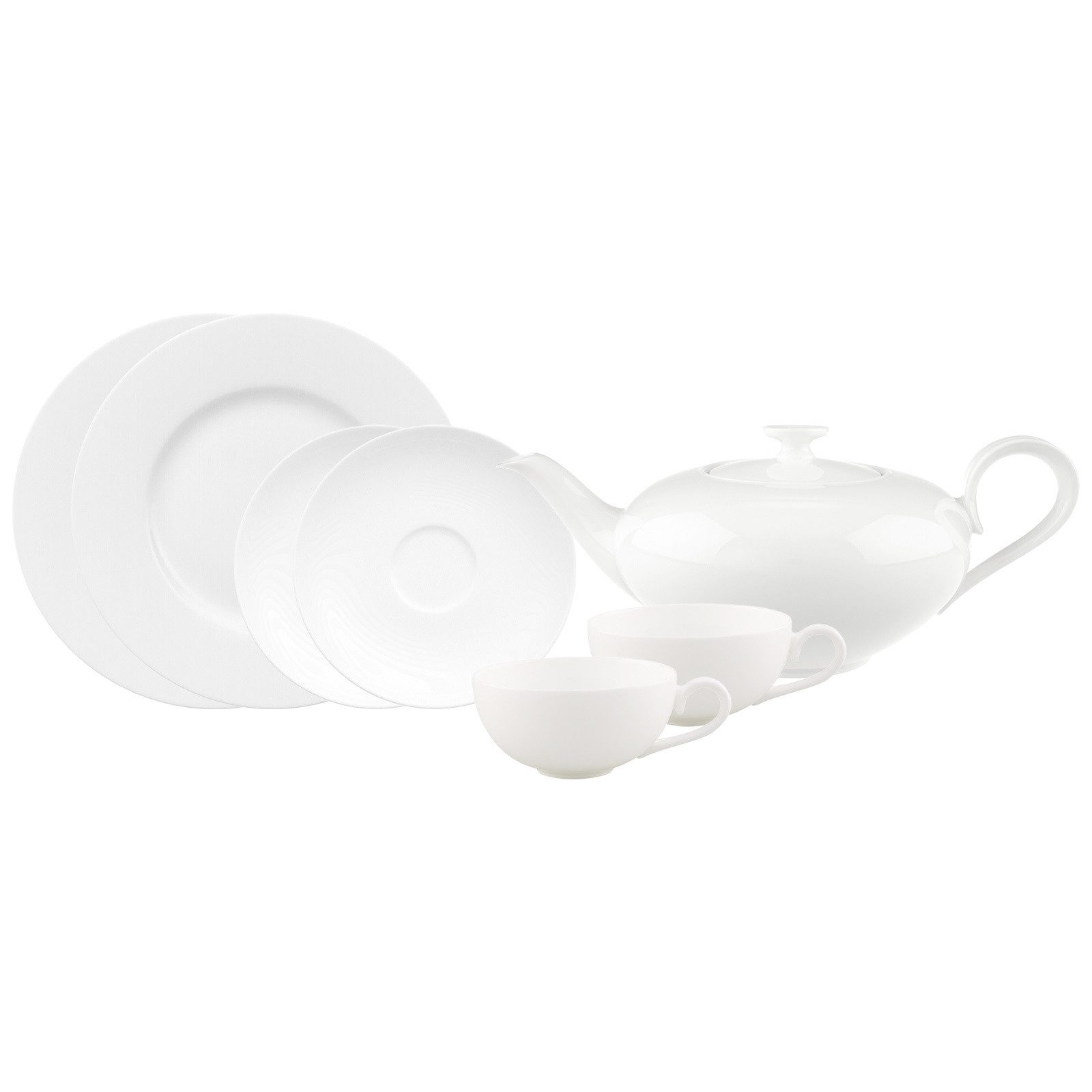 Villeroy & Boch Teeservice Royal Tee-Set (7-tlg), 2 Personen, Porzellan