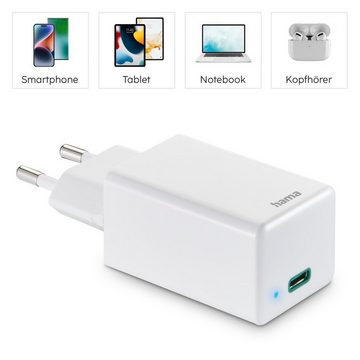 Hama 45 Watt Ladegerät USB-C, GaN Stecker, PD Schnellladeadapter Netzteil USB-Ladegerät