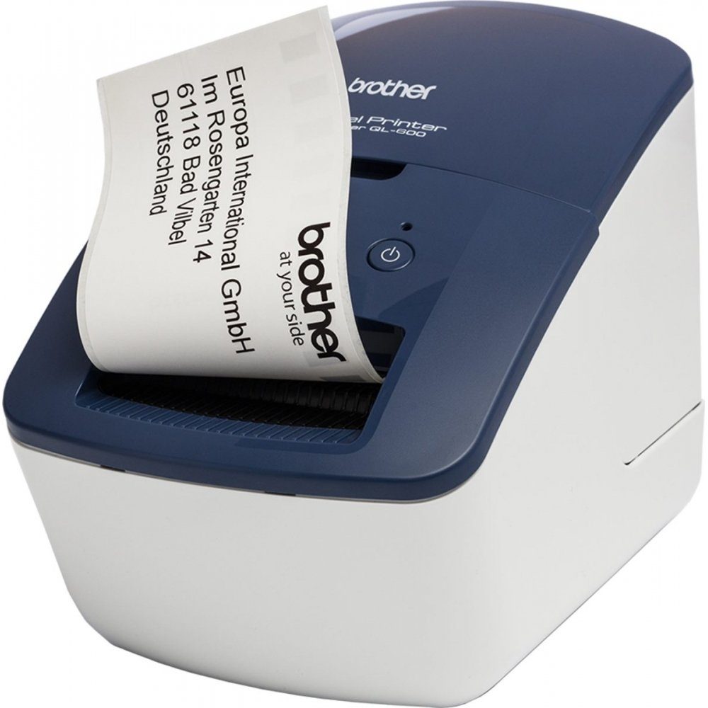 Brother QL-600B - Etikettendrucker - blau Bondrucker